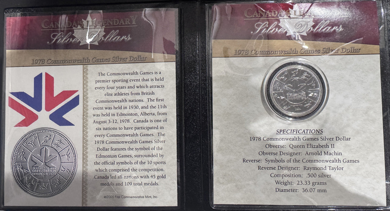 1978 COMMONWEALTH GAMES SILVER DOLLAR