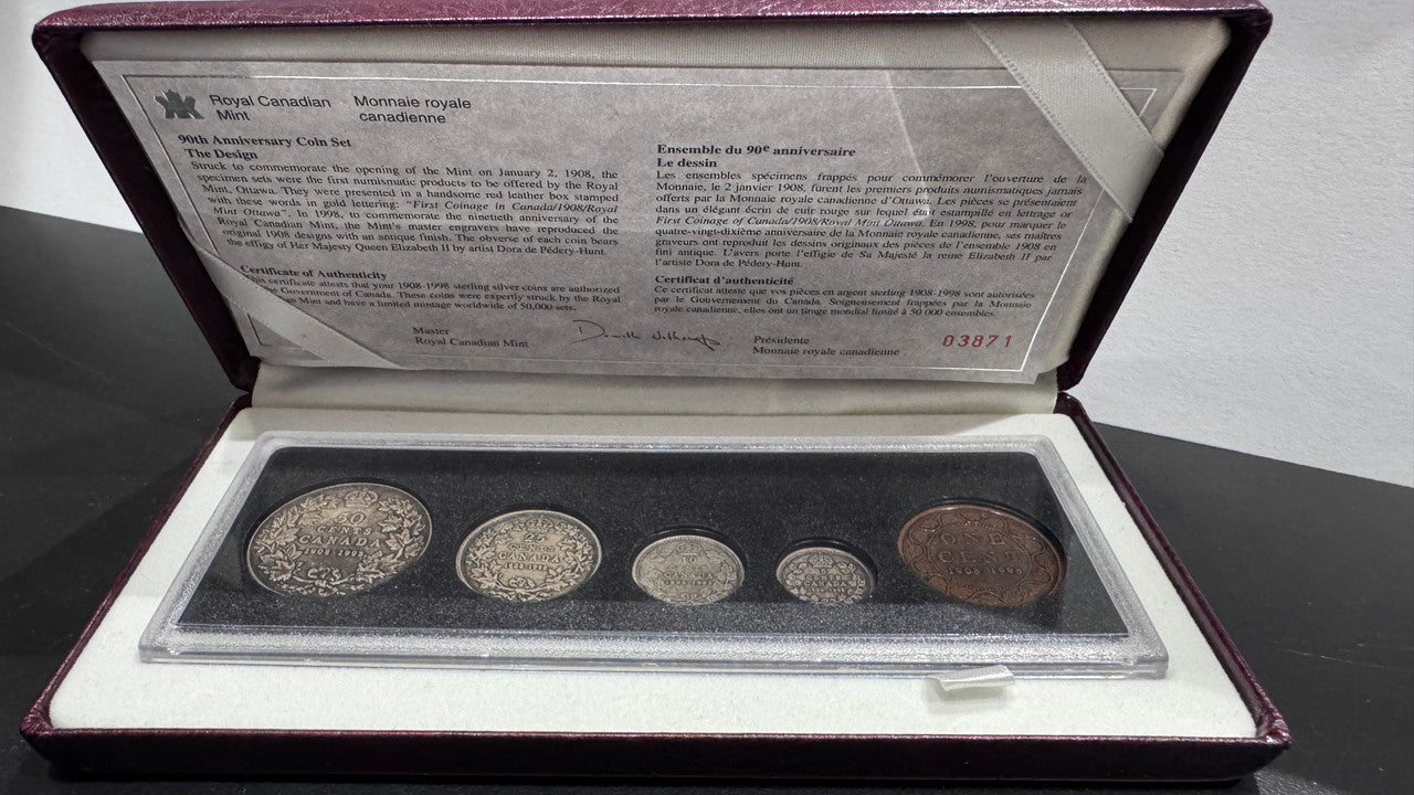 1908-1998 COMMEMORATIVE ANTIQUE FINISH SET