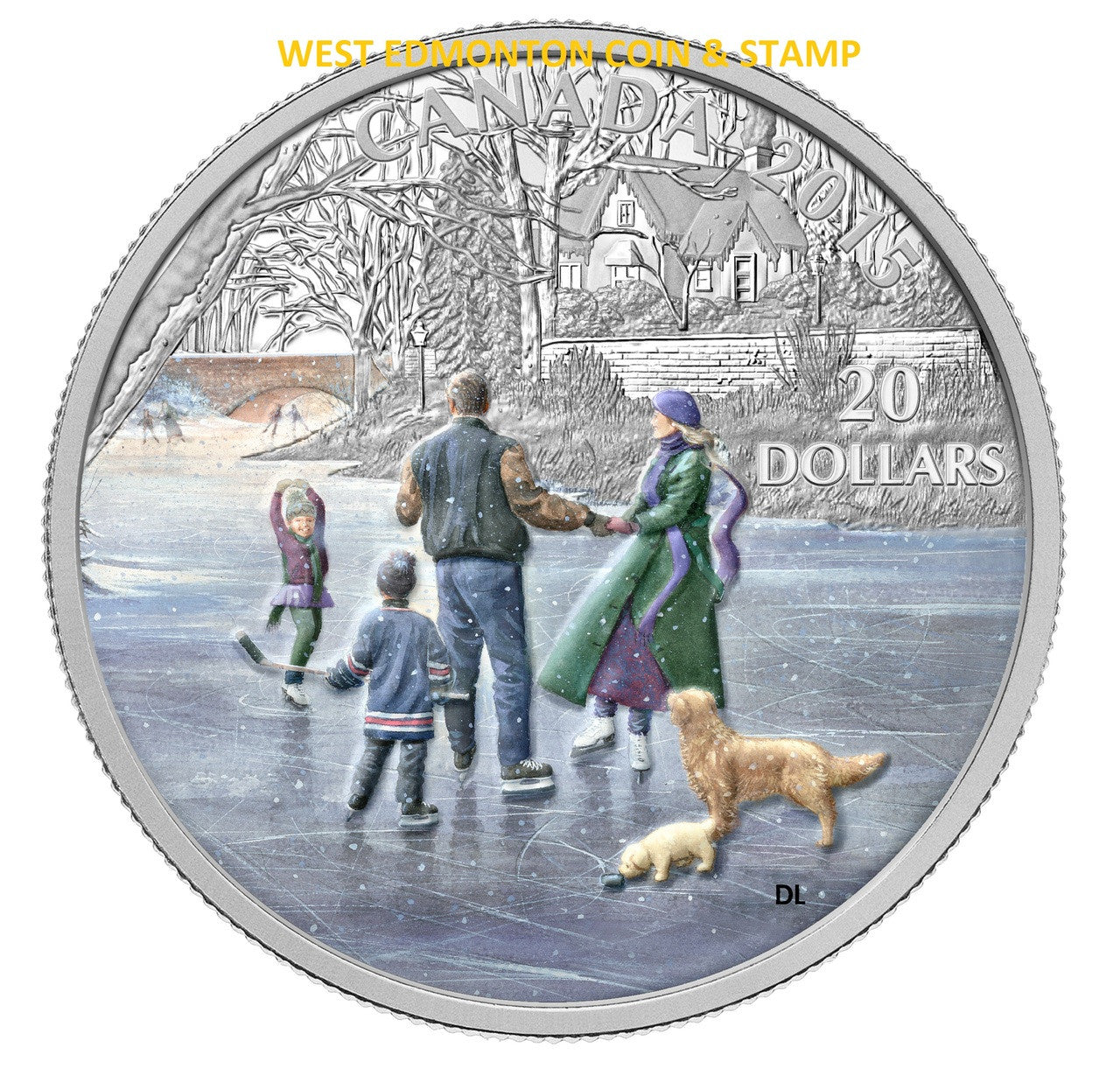 2015 1oz $20 ICE DANCER FINE SILVER COIN