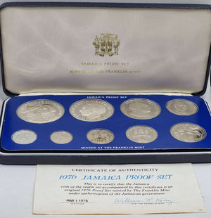 1976 PROOF SET - COINAGE OF JAMAICA (9 COINS)