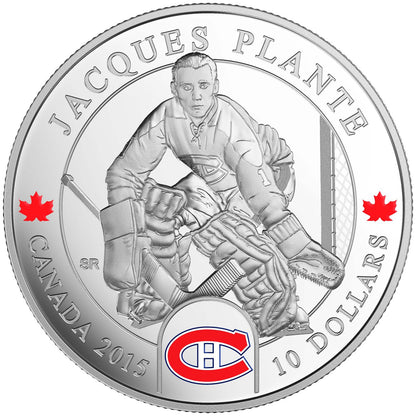 2015 1/2oz $10 ORIGINAL SIX™ GOALIES - JACQUES PLANTE FINE SILVER COIN