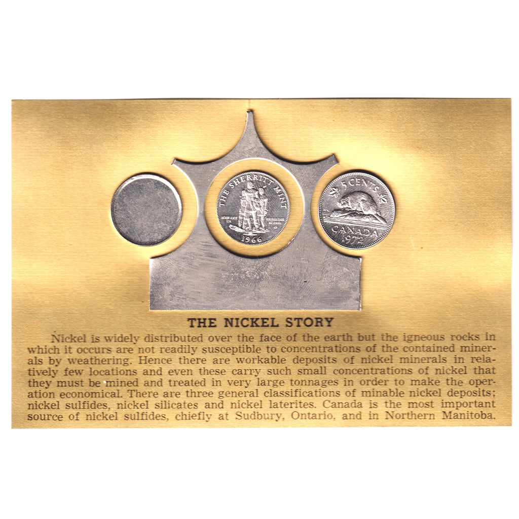 1966 5-CENT "THE NICKEL STORY' MEDALLION AND COIN SET