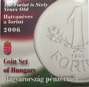 2006 HUNGARY BRILLIANT UNCIRCULATED THE FORINT IS SIXTY YEARS OLD 8-COIN SET