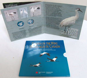 1995 50-CENT 4-COIN CANADIAN BIRD SET - PUFFIN - CRANE- GRAY JAY - PTARMIGAN