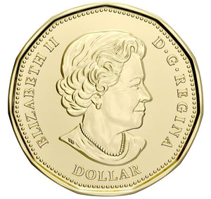 2021 COMMEMORATIVE LOONIE 125TH ANNIVERSARY OF THE KLONDIKE GOLD RUSH - UNCLOLOURED
