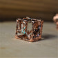 LEGENDS OF VALHALLA - COPPER AND BLUE HOLLOW METAL DICE SET