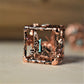 LEGENDS OF VALHALLA - COPPER AND BLUE HOLLOW METAL DICE SET