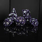 LEGENDS OF VALHALLA - PURPLE HOLLOW METAL DICE SET