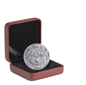 2017 $15 IN THE EYES OF THE LYNX FINE SILVER COIN