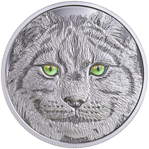 2017 $15 IN THE EYES OF THE LYNX FINE SILVER COIN