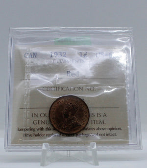 1932 CANADA CIRCULATION 1-CENT MS-63 RED
