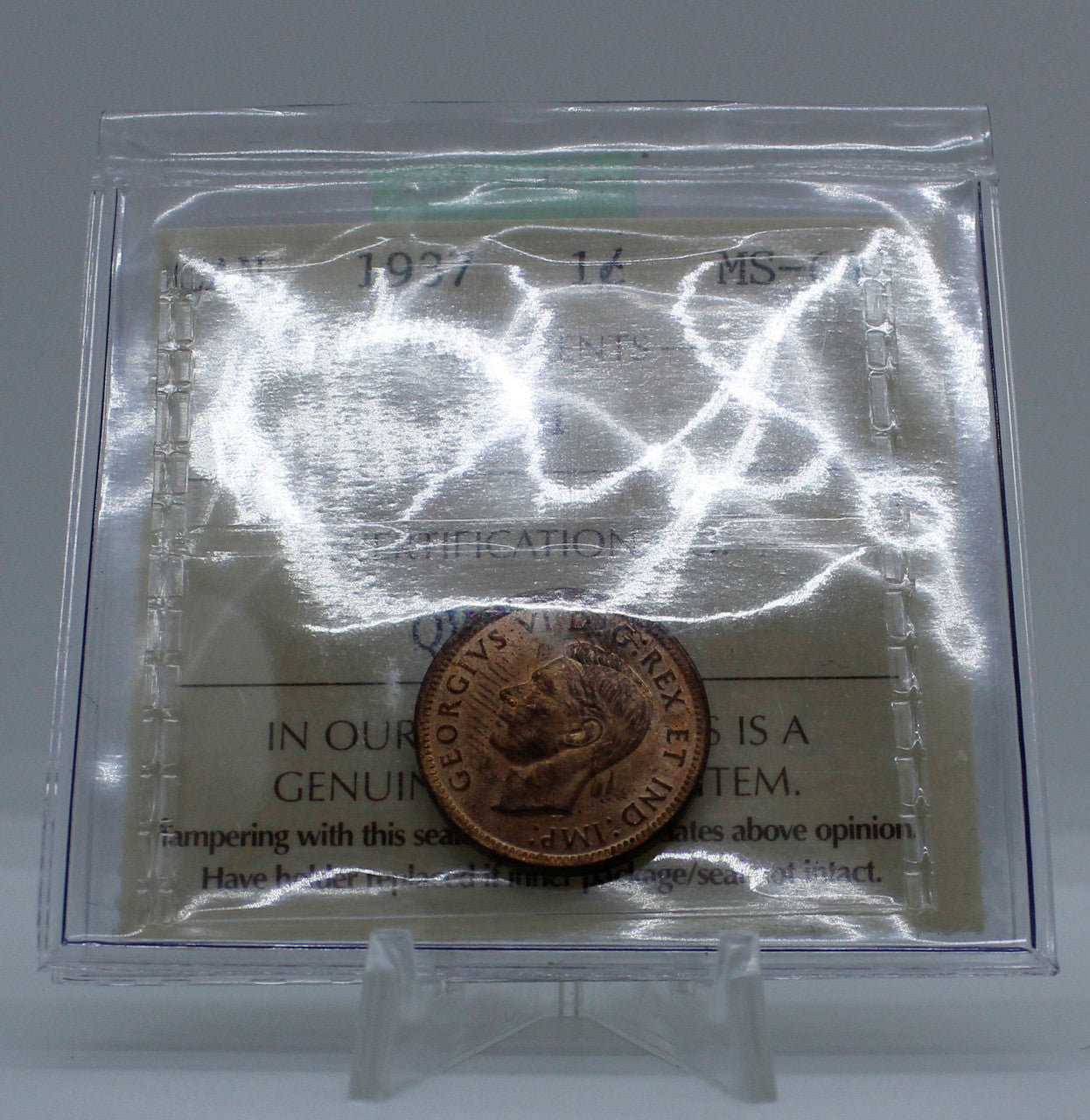 1937 CANADA CIRCULATION 1-CENT MS-64 RED