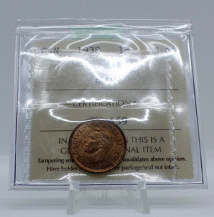 1938 CANADA CIRCULATION 1-CENT MS-63 RED
