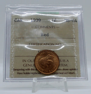 1939 CANADA CIRCULATION 1-CENT MS-64 RED