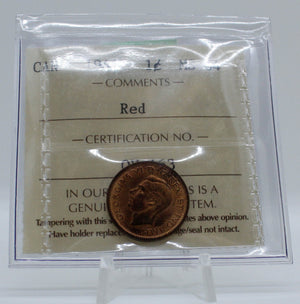 1941 CANADA CIRCULATION 1-CENT MS-64 RED