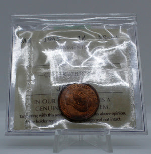 1944 CANADA CIRCULATION 1-CENT MS-64 RED