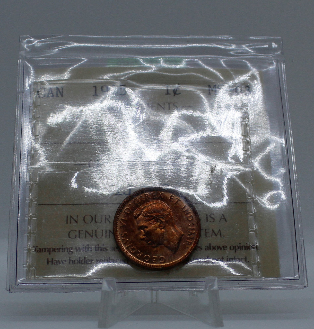 1945 CANADA CIRCULATION 1-CENT MS-63 RED