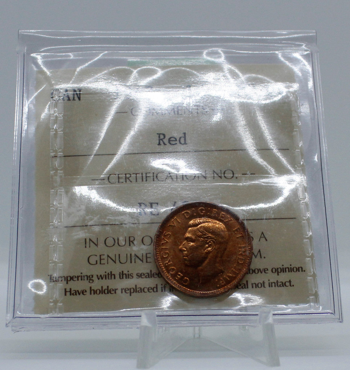 1947 CANADA CIRCULATION 1-CENT MS-64 RED