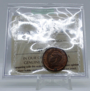 1947 CANADA CIRCULATION 1-CENT MS-63 ML; POINTED 7; R & B