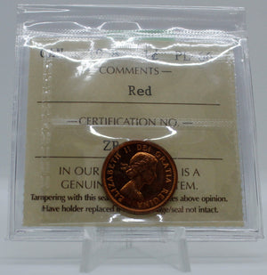 1958 CANADA CIRCULATION 1-CENT PL-66 RED
