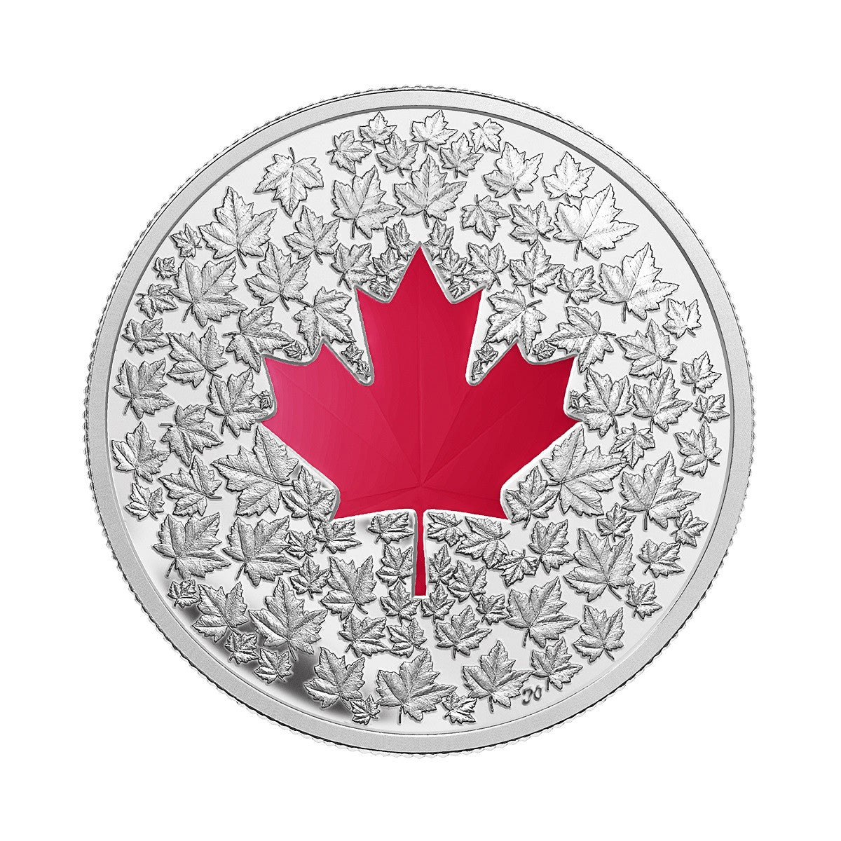 2013 1oz $20 - MAPLE LEAF IMPRESSION - FINE SILVER COIN