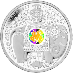 2013 1oz $15 - MAPLE OF PEACE - FINE SILVER COIN