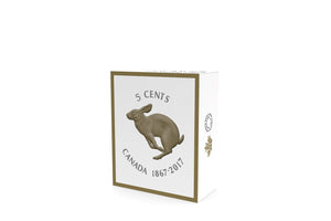 2017 5-CENT 5oz BIG COIN SERIES ALEX COLVILLE DESIGNS - RABBIT NICKEL FINE SILVER COIN