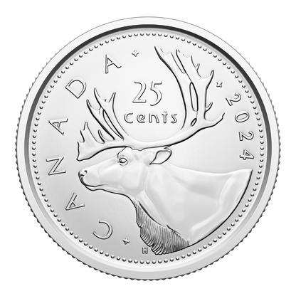 2024 25-CENT CARIBOU ORIGINAL ROLL