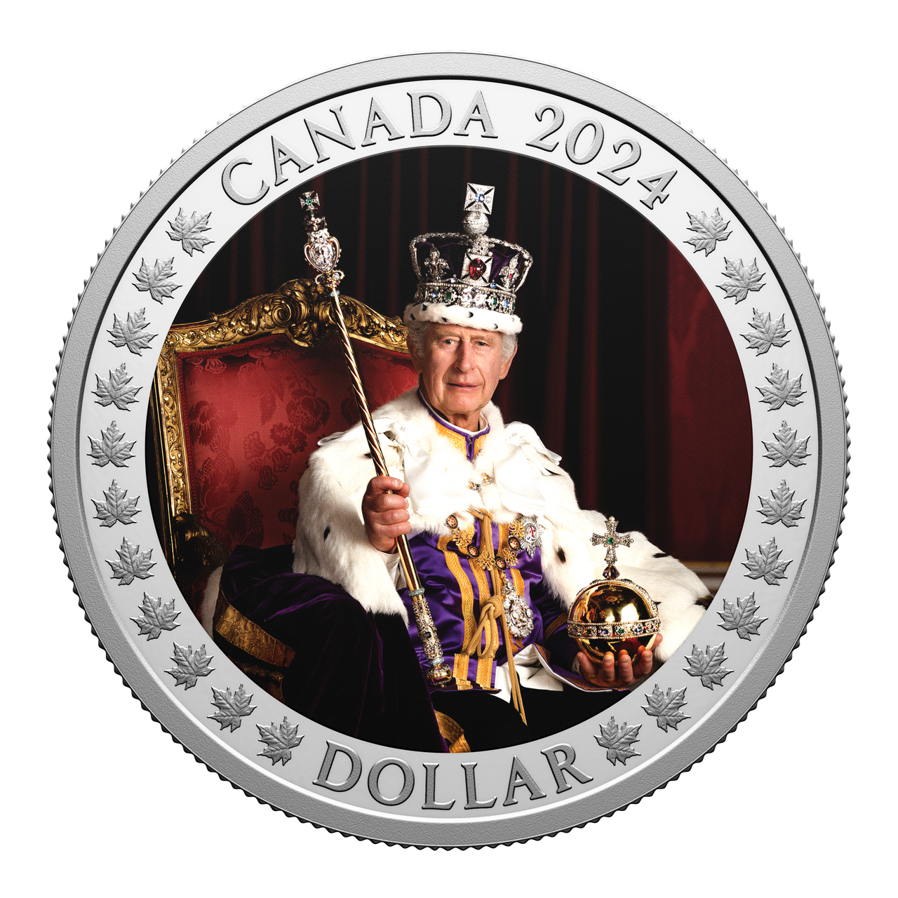 2024 SPECIAL EDITION PROOF SILVER DOLLAR ANNIVERSARY OF HIS MAJESTY KING CHARLES III'S CORONATION