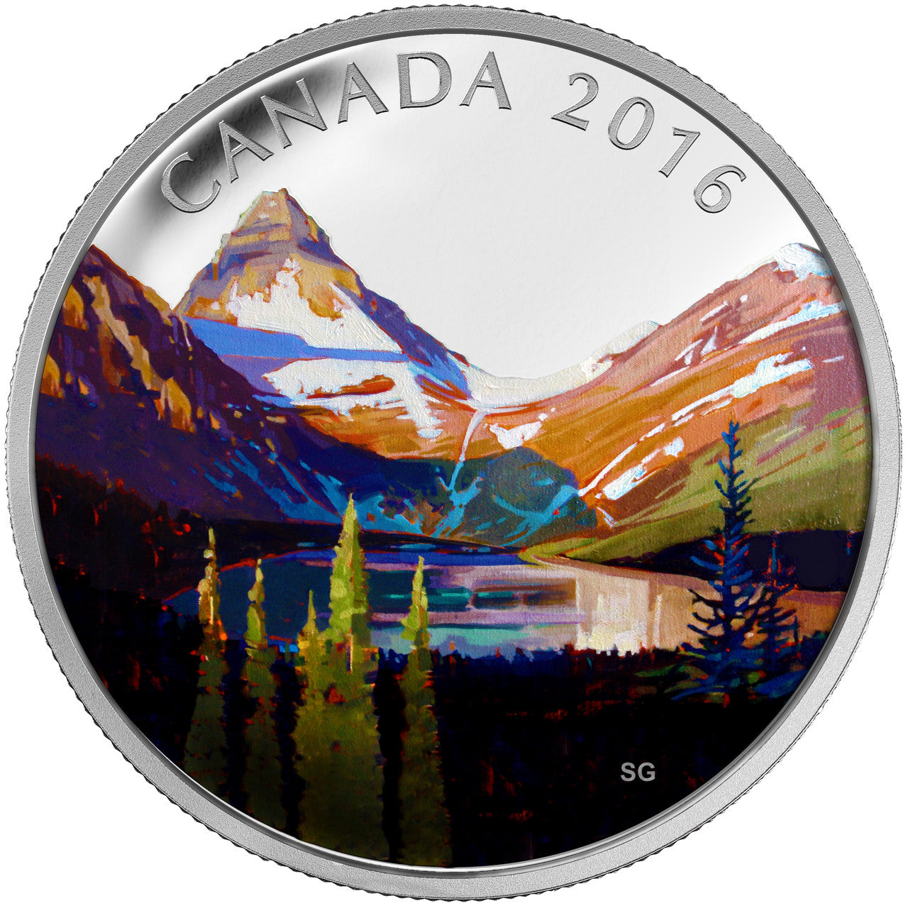 2016 1oz $20 CANADIAN LANDSCAPE SERIES - THE LAKE FINE SILVER COIN