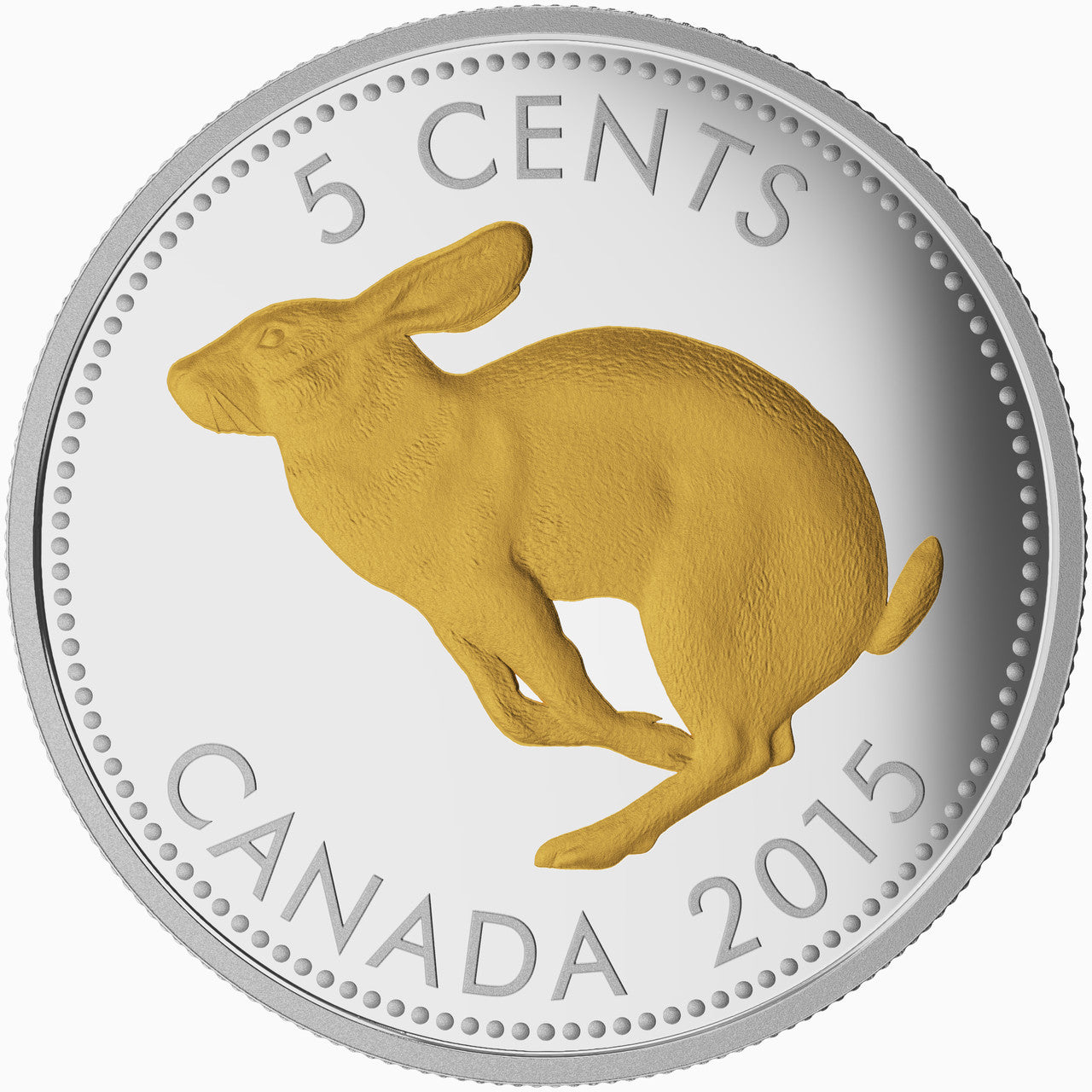 2015 5-CENT FINE SILVER COIN LEGACY OF THE CANADIAN NICKEL - THE CENTENNIAL 5-CENT COIN (NO BEAUTY BOX)