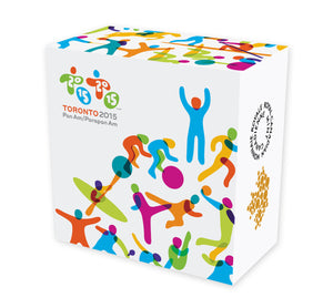 2015 1oz $20 TORONTO 2015â„¢ PAN AM/PARAPAN AM GAMES - UNITED WE PLAY!â„¢ FINE SILVER COIN
