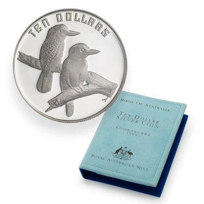 1989 $10 THE BIRDS OF AUSTRALIA: SILVER PROOF COIN