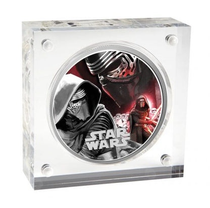 2016 1oz $2 STAR WARS: THE FORCE AWAKENS KYLO REN FINE SILVER COIN