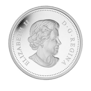 2013 1/4oz $5 - CONTEMPORARY ABORIGINAL ART: MOTHER AND BABY ICE FISHING - FINE SILVER NIOBIUM COIN