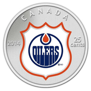 2014 25-CENT NHL COIN AND STAMP GIFT SET EDMONTON OILERS