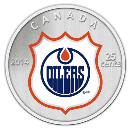 2014 25-CENT NHL COIN AND STAMP GIFT SET EDMONTON OILERS
