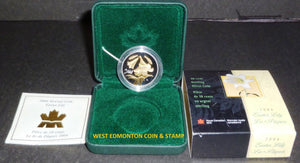 2004 - STERLING SILVER & GOLD PLATED COIN - GOLDEN EASTER LILY