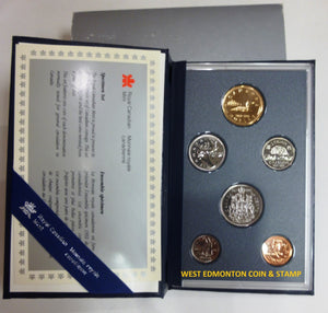 1992 6-COIN SPECIMEN SET - DOUBLE DATED COINS