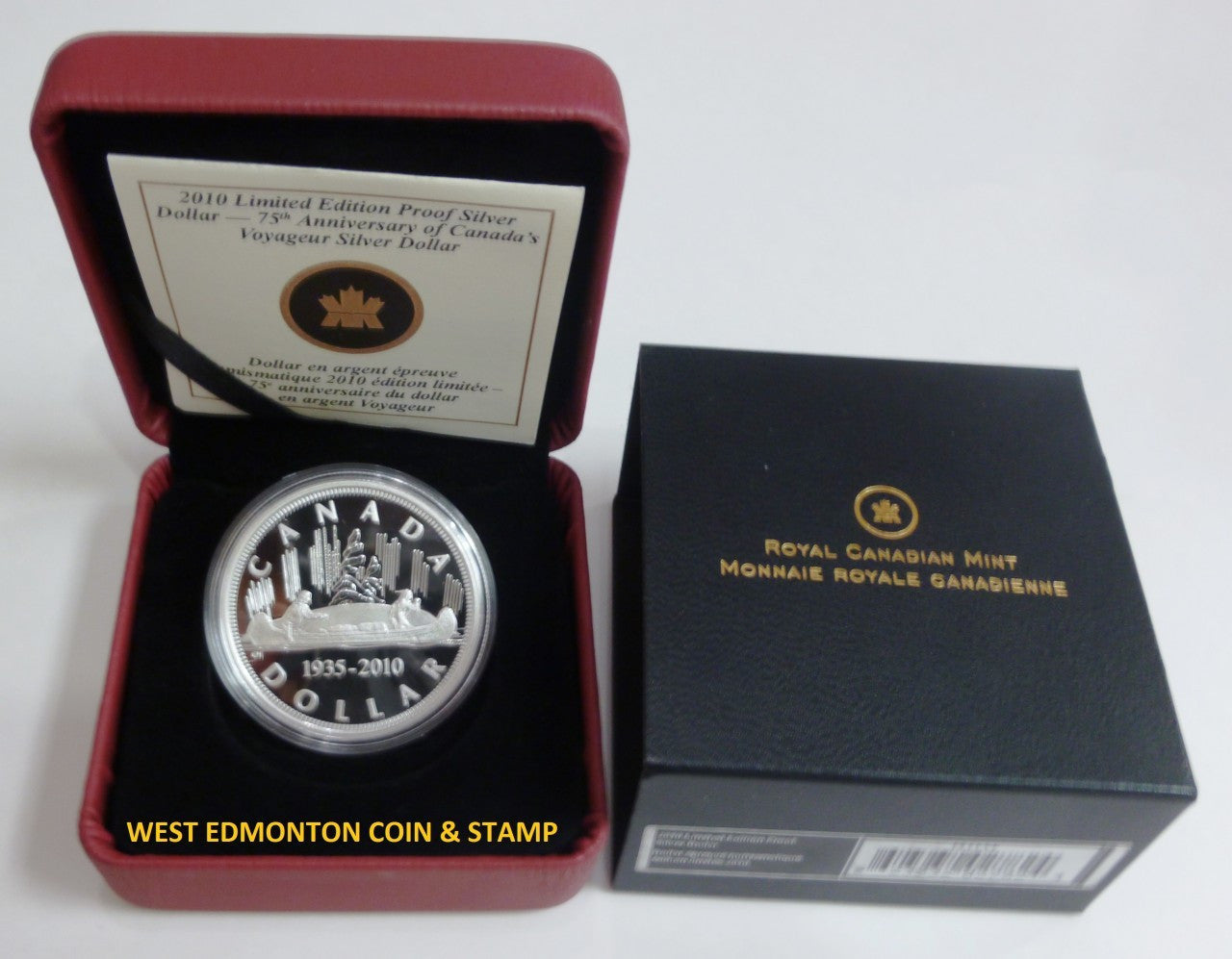 2010 PROOF SILVER DOLLAR - 75TH ANNIVERSARY OF CANADA'S VOYAGEUR