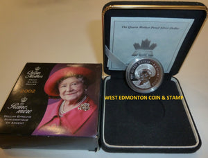 2002 QUEEN ELIZABETH THE QUEEN MOTHER STERLING SILVER COIN