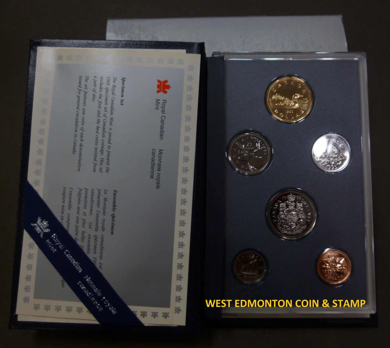 SALE - 1995 6-COIN SPECIMEN SET (NO GRAY OUTER SLEEVE)