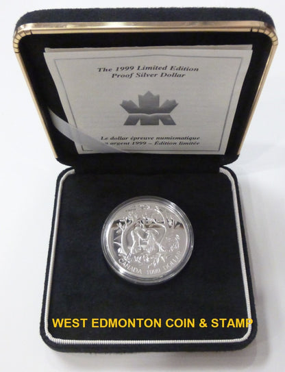 1999 LIMITED EDITION PROOF SILVER DOLLAR - INTERNATIONAL YEAR OF OLDER PERSONS