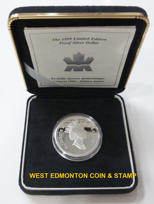 1999 LIMITED EDITION PROOF SILVER DOLLAR - INTERNATIONAL YEAR OF OLDER PERSONS