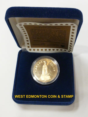 1994 REMEMBRANCE PROOF DOLLAR - PAYS TRIBUTE TO CANADIANS WHO ANSWERED THE CALL TO SERVE