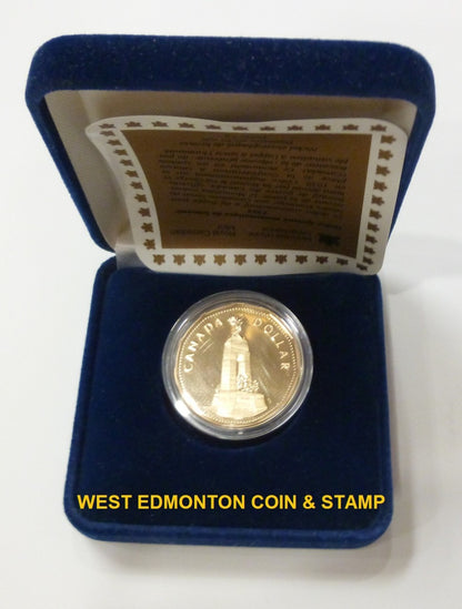1994 REMEMBRANCE PROOF DOLLAR - PAYS TRIBUTE TO CANADIANS WHO ANSWERED THE CALL TO SERVE