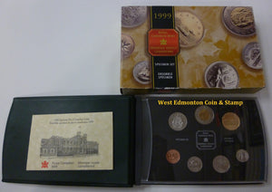 1999 7-COIN SPECIMEN SET - POLAR BEAR TOONIE