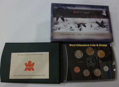 2004 7-COIN SPECIMEN SET - GOOSE LOON LOONIE