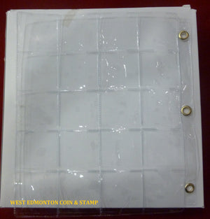 20-POCKET PAGE - METAL EYELETS - FOR 2X2 HOLDERS