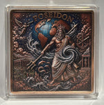 Poseidon colourized copper square